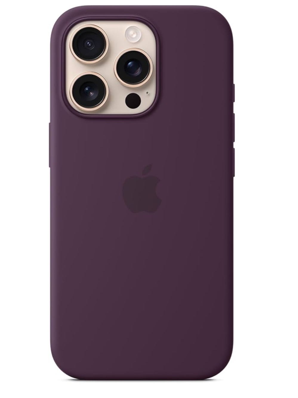 Apple Brand Silicone Case with MagSafe for iPhone 16 Pro - Plum